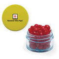 Twist Top Container w/ Yellow Cap Filled w/ Cinnamon Red Hots
